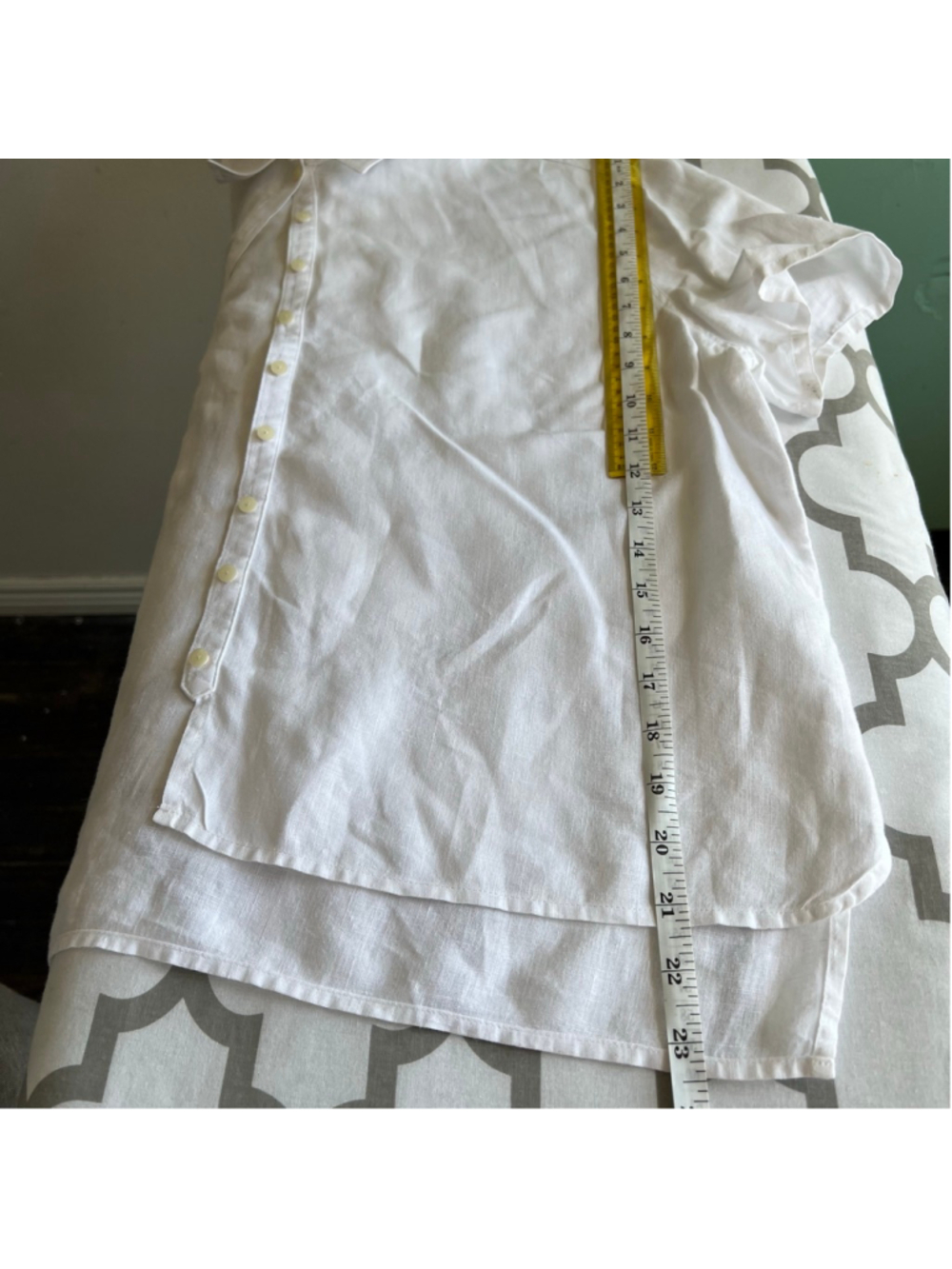 J. Jill White Short-Sleeve Button Down Shirt - Picture 4 of 5